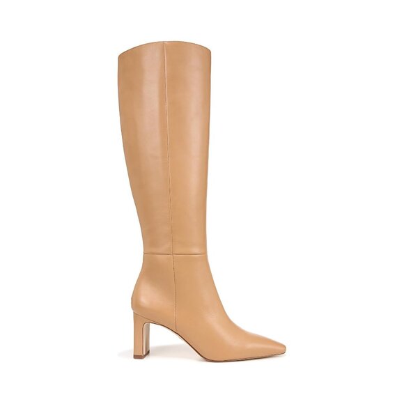 Sam Edelman Sylvia Snip-Toe Knee-High Leather Dress Boots (Luxe Tan) Size 6.5Med - Picture 8 of 9